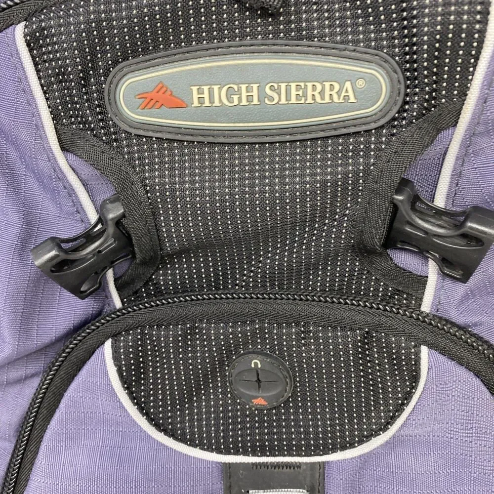 High Sierra Elite Tech Spot Suspension Strap System Backpack Black 18x12 *Tear*